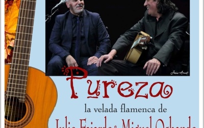 Julio Fajardo y el guitarrista Miguel Ochando