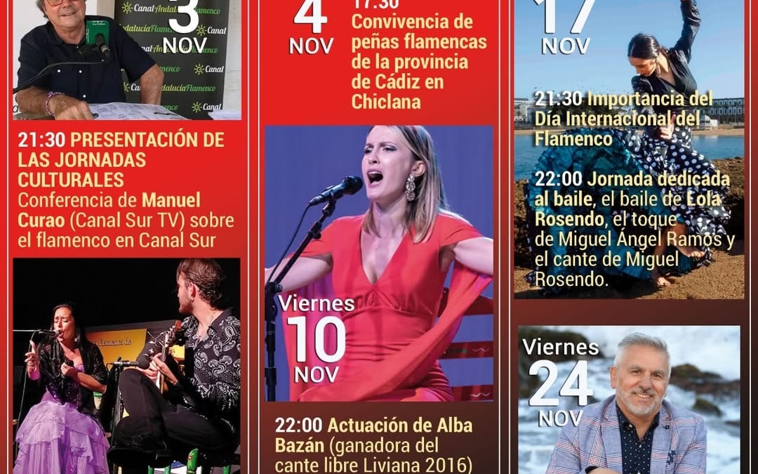 Noviembre Cultural 2023 en la Peña Flamenca Canalejas de Puerto Real