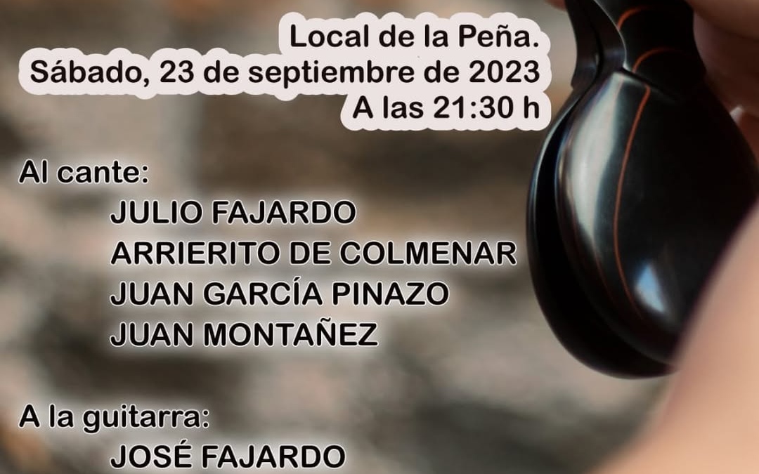 Noche flamenca en la Peña Flamenca El Canario del Colmenar