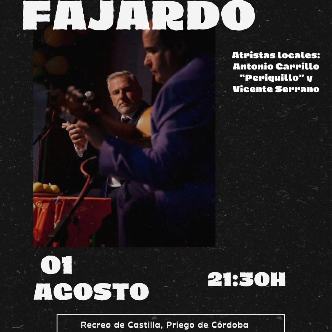 Cartel Actuacion Priego de Cordoba